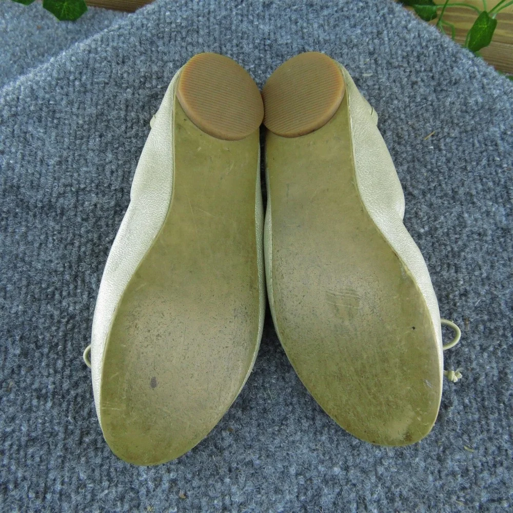 Ruby & Bloom Girls Ballet‎ Shoes Gold Synthetic Slip On Size T 12.5 Medium
